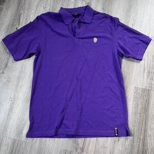 Vintage Southpole Polo Shirt Adult Extra Large Purple 90s Hip Hop Cotton Mens XL